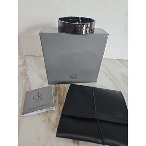 Calvin Klein Grid Black Bracelet Bangle New Ladies Small jewelry accessory‎